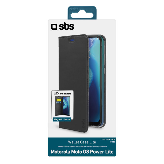 SBS - Ovitek Book Wallet Lite za Motorola Moto G8 Power Lite, črn