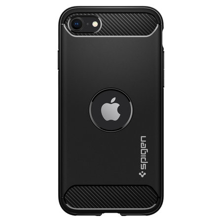 Spigen - Ovitek Rugged Armor za iPhone SE 2020 & SE 2022, črna