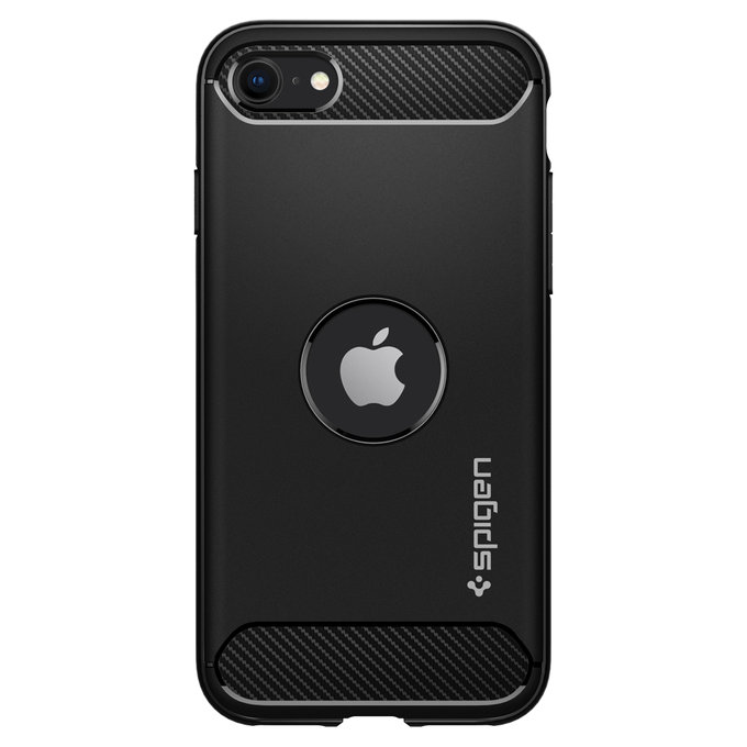 Spigen - Ovitek Rugged Armor za iPhone SE 2020 & SE 2022, črna