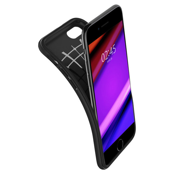Spigen - Ovitek Rugged Armor za iPhone SE 2020 & SE 2022, črna