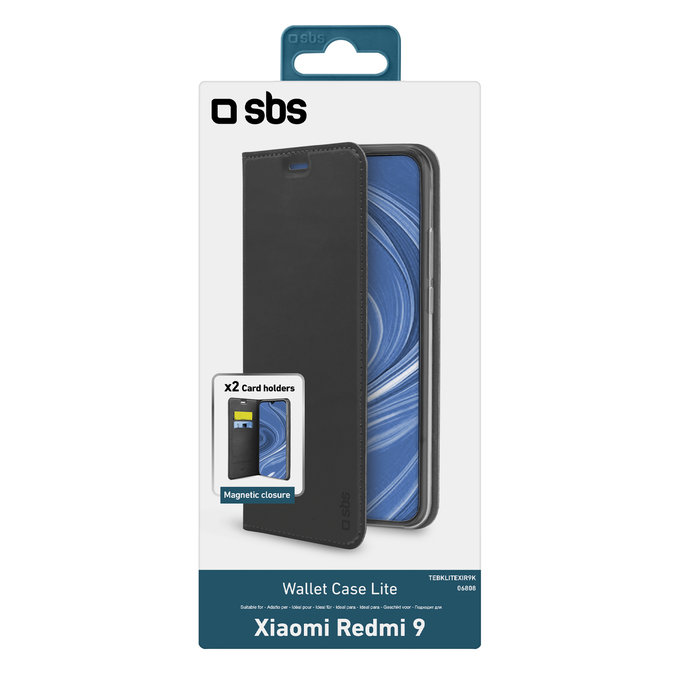 SBS - Ovitek Book Wallet Lite za Xiaomi Redmi 9, črn