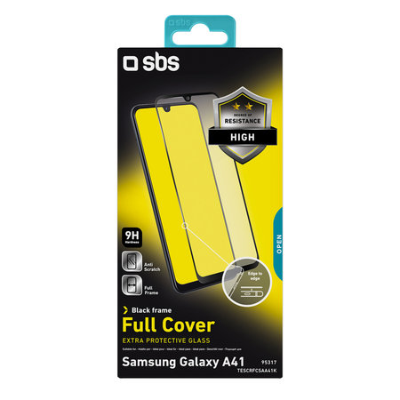 SBS - Tempered Glass Full Cover za Samsung Galaxy A41, črna