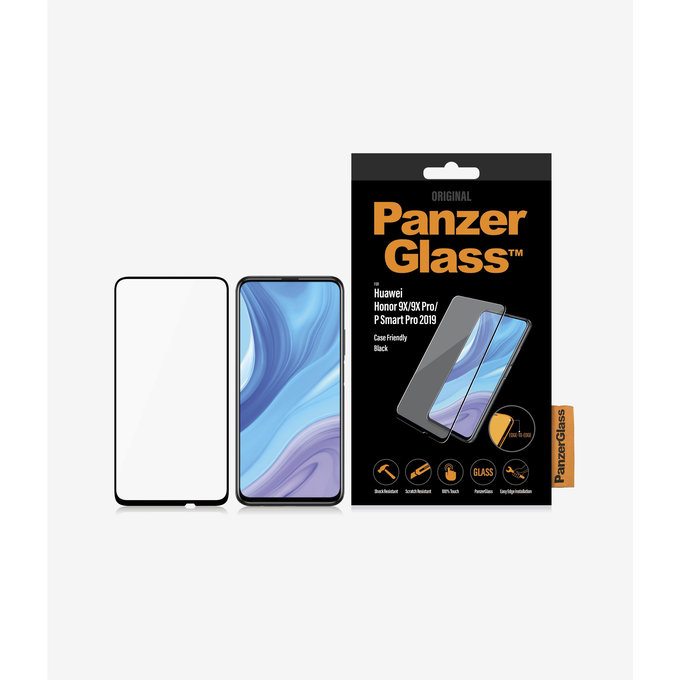 PanzerGlass - Tempered Glass Case Friendly za Honor 9X Lite, črno