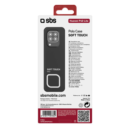 SBS - Polo ovitek za Huawei P40 Lite, črn