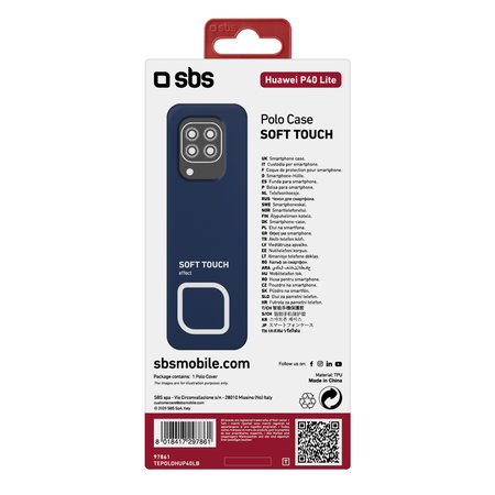 SBS - Polo ovitek za Huawei P40 Lite, moder