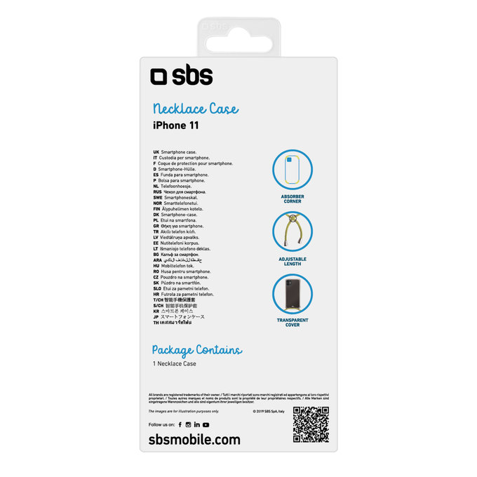 SBS - Šolski ovitek za iPhone 11, rumen