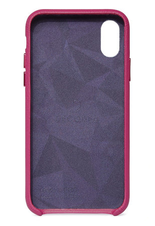 Decoded Leather Back Cover usnjena torbica za iPhone X/Xs, roza