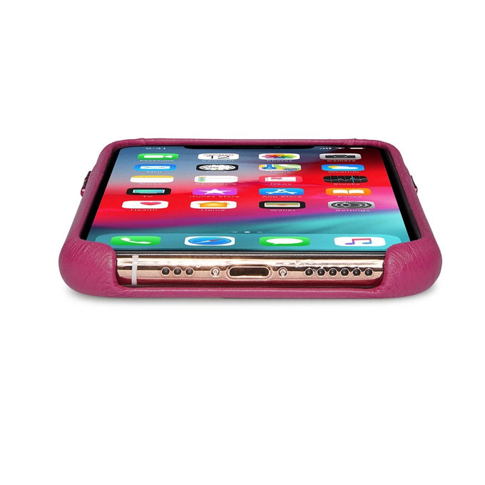 Decoded Leather Back Cover usnjena torbica za iPhone X/Xs, roza