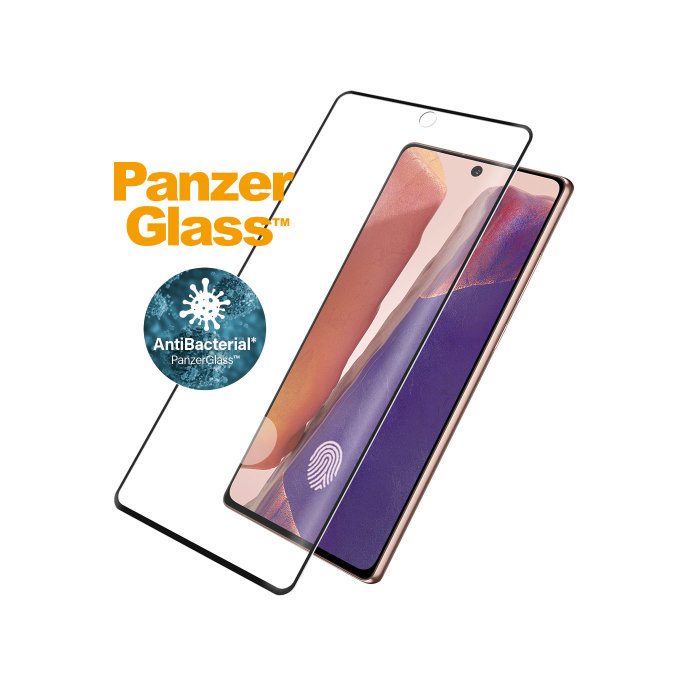 PanzerGlass - Tempered Glass Case Friendly za Samsung Galaxy Note 20, prstni odtis, črna