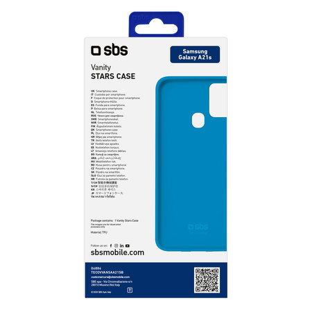SBS - Vanity case za Samsung Galaxy A21s, modra