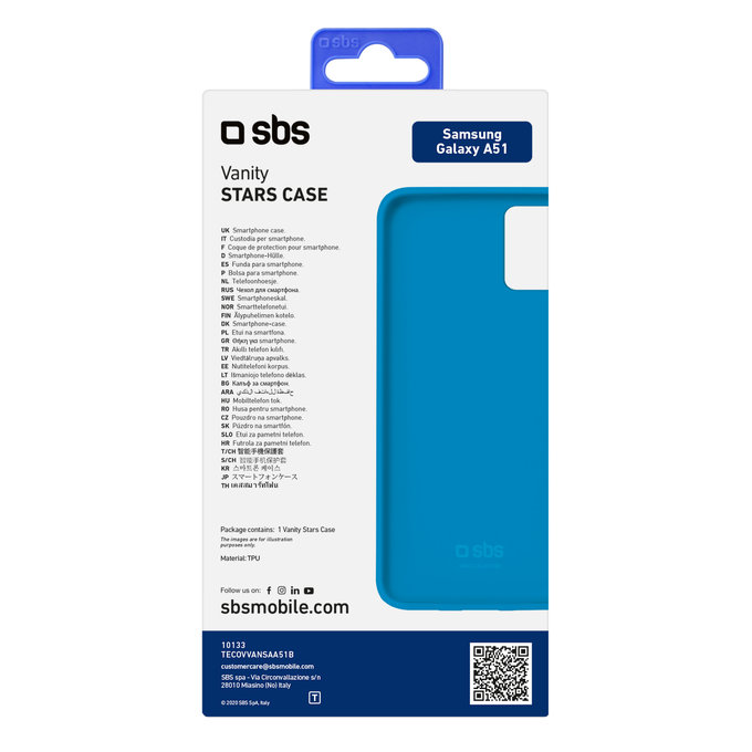 SBS - Vanity case za Samsung Galaxy A51, modra