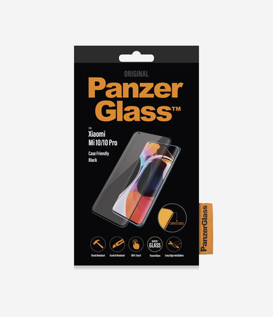 PanzerGlass - Tempered Glass Case Friendly za Xiaomi Mi 10, črna