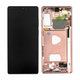 Samsung Galaxy Note 20 N980B - LCD zaslon + steklo na dotik + okvir (Mystic Bronze) - GH82-23495B, GH82-23733B Genuine Service Pack