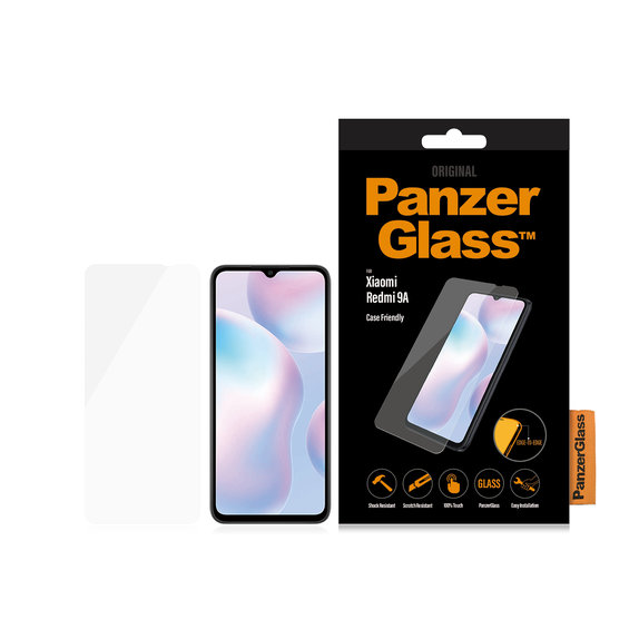 PanzerGlass - Kaljeno Steklo Case Friendly za Xiaomi Redmi 9A, črn