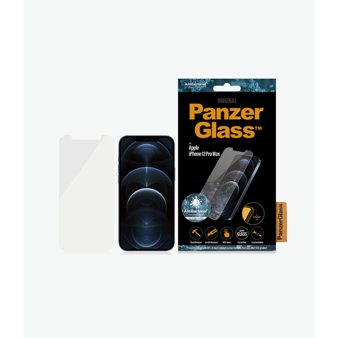 PanzerGlass - Kaljeno Steklo Standard Fit AB za iPhone 12 Pro Max, transparent