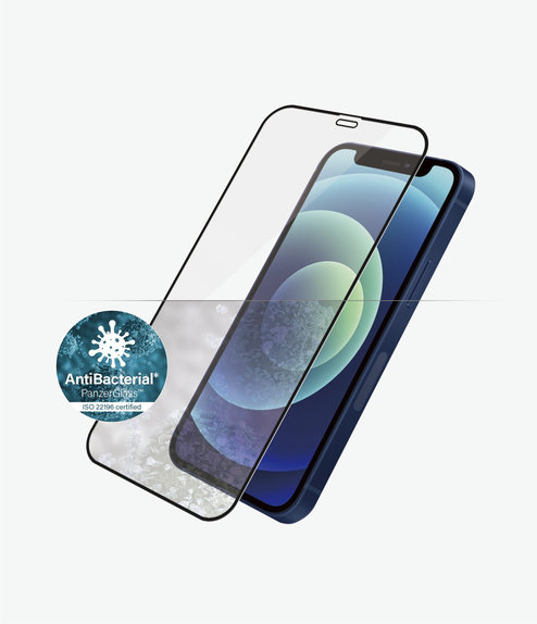 PanzerGlass - Kaljeno Steklo Case Friendly AB za iPhone 12 mini, črn