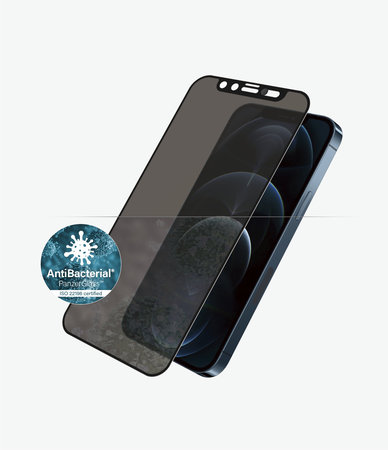 PanzerGlass - Kaljeno Steklo Privacy Case Friendly CamSlider AB za iPhone 12 Pro Max, črn