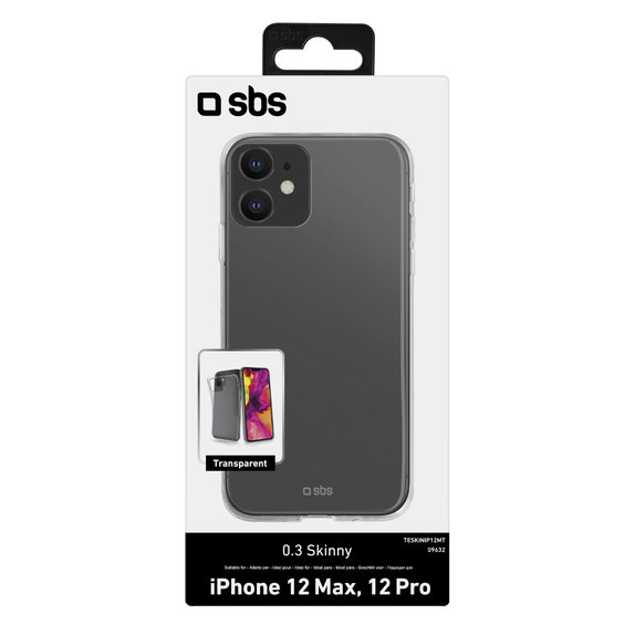 SBS - Ovitek Skinny za iPhone 12 in 12 Pro, prozoren