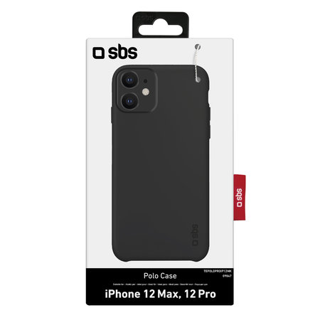 SBS - Ovitek Polo One za iPhone 12 in 12 Pro, črn