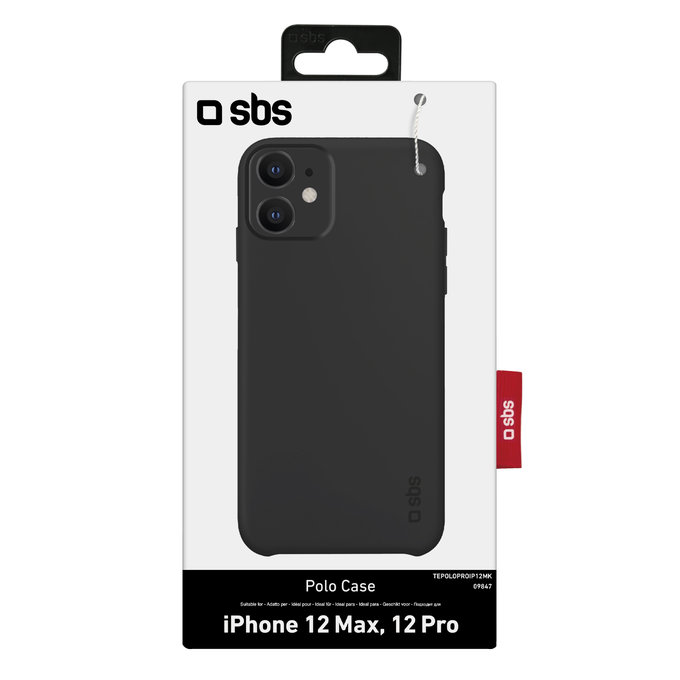 SBS - Ovitek Polo One za iPhone 12 in 12 Pro, črn