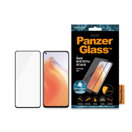 PanzerGlass - Tempered Glass Case Friendly za Xiaomi Mi 10T Pro 5G, 10T Lite, 10T, črna