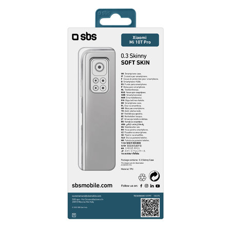SBS - Skinny ovitek za Xiaomi Mi 10T Pro, prozoren