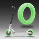 Xiaomi Mi Electric Scooter 1S, 2 M365, Essential, Pro, Pro 2 - Vzdržljiva polna pnevmatika brez zračnic (Green Fluorescent)