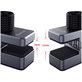 QianLi iClamp - aluminijasta objemka z gumijastim polnilom - razpon 11mm (4 kosi)