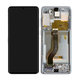 Samsung Galaxy S20 Plus G985F - LCD zaslon + steklo na dotik + okvir (Cloud White) - GH82-22134B, GH82-22145B Genuine Service Pack