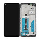 Motorola Moto G8 XT2045 - LCD zaslon + steklo na dotik + okvir (Black) - 5D68C16383 Genuine Service Pack