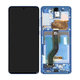 Samsung Galaxy S20 Plus G985F - LCD zaslon + steklo na dotik + okvir (Aura Blue) - GH82-22134H, GH82-22145H Genuine Service Pack