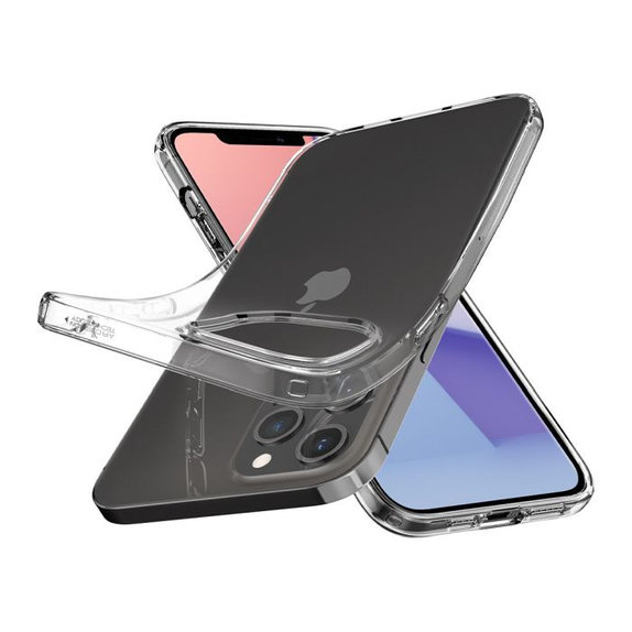 Spigen - Ovitek Liquid Crystal za iPhone 12 i 12 Pro, Crystal Clear