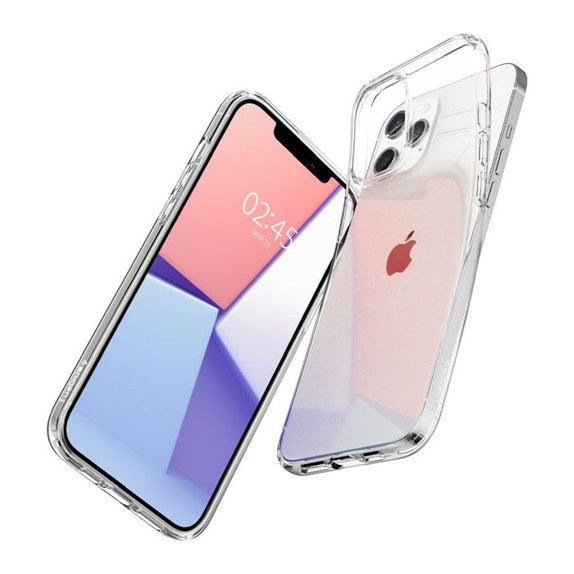 Spigen - Ovitek Liquid Crystal za iPhone 12 i 12 Pro, Crystal Clear