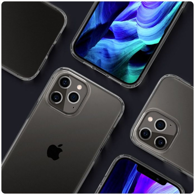 Spigen - Ovitek Liquid Crystal za iPhone 12 i 12 Pro, Crystal Clear