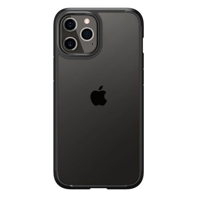 Spigen - Ovitek Ultra Hybrid za iPhone 12 a 12 Pro, črna