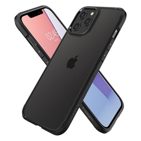 Spigen - Ovitek Ultra Hybrid za iPhone 12 a 12 Pro, črna