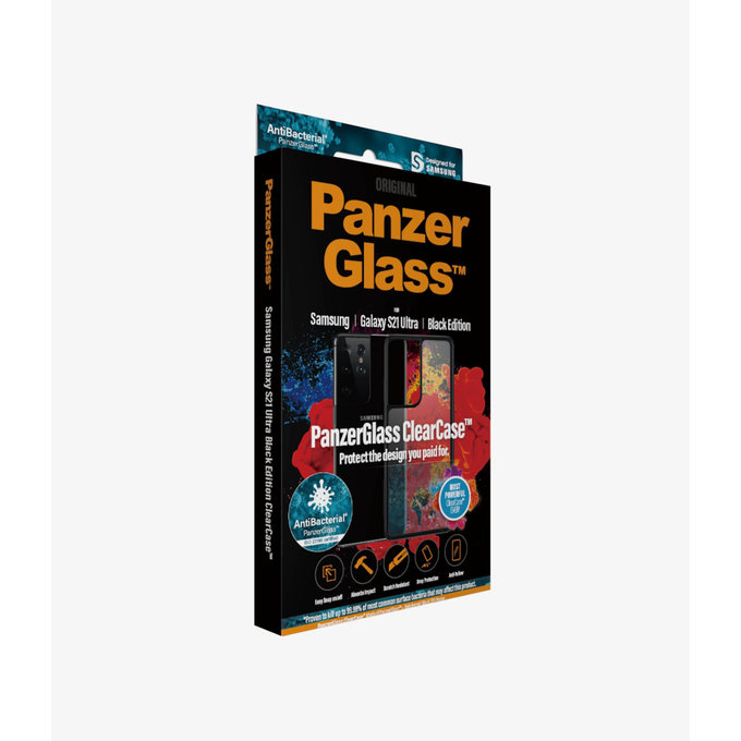 PanzerGlass - Ovitek ClearCase AB za Samsung Galaxy S21 Ultra, črn