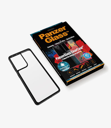 PanzerGlass - Ovitek ClearCase AB za Samsung Galaxy S21 Ultra, črn