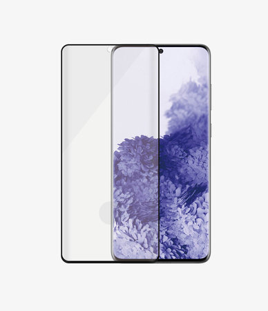 PanzerGlass - Kaljeno Steklo Case Friendly AB za Samsung Galaxy S21 Ultra, Fingerprint komp., črn