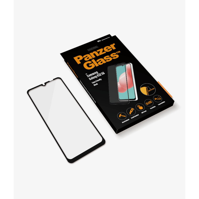PanzerGlass - Kaljeno Steklo Case Friendly za Samsung Galaxy A32 5G, črn
