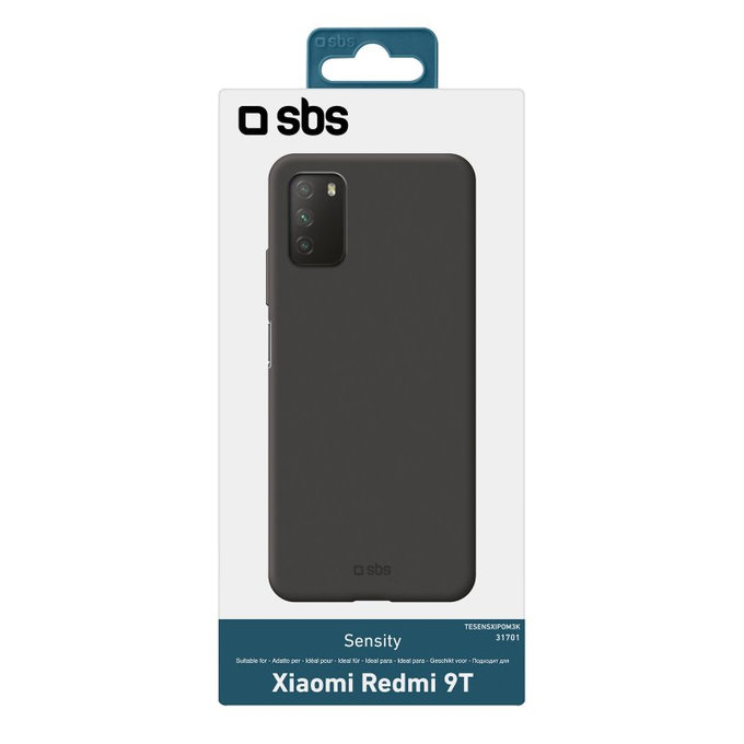 SBS - Ovitek Sensity za Xiaomi Redmi 9T, črn