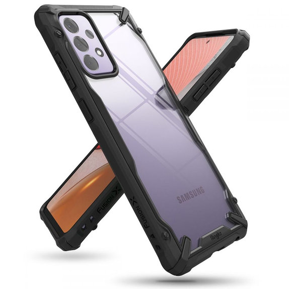 Ringke - Ovitek Fusion X za Samsung Galaxy A72 5G, črn