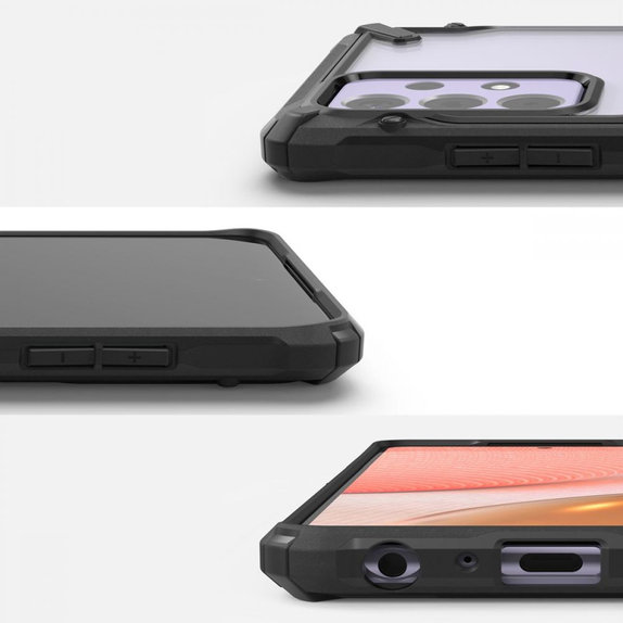 Ringke - Ovitek Fusion X za Samsung Galaxy A72 5G, črn
