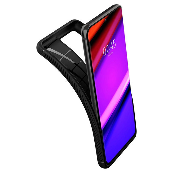 Spigen - Ovitek Rugged Armor za Samsung Galaxy S21 Ultra, črna