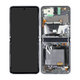 Samsung Galaxy Z Flip 5G F707B - LCD zaslon + steklo na dotik + okvir (Mystic Grey) - GH82-23351A Genuine Service Pack
