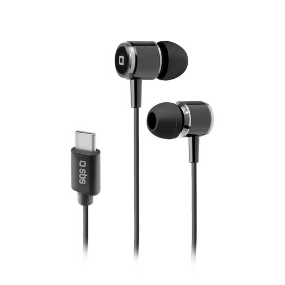 SBS - Slušalke Studio Mix 100C z mikrofonom, USB-C, črne