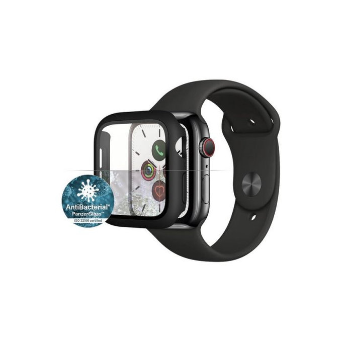 PanzerGlass - Kaljeno Steklo Full Body AB za Apple Watch 4, 5, 6, SE (1st gen) in SE (2nd gen) 40mm, črn