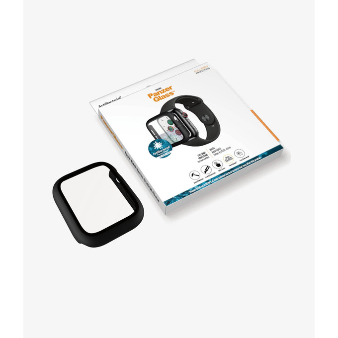 PanzerGlass - Kaljeno Steklo Full Body AB za Apple Watch 4, 5, 6, SE (1st gen) in SE (2nd gen) 40mm, črn