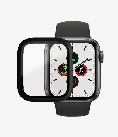 PanzerGlass - Kaljeno Steklo Full Body AB za Apple Watch 4, 5, 6, SE (1st gen) in SE (2nd gen) 40mm, črn