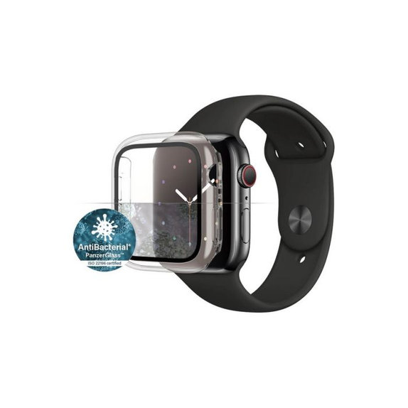 PanzerGlass - Kaljeno Steklo Full Body AB za Apple Watch 4, 5, 6, SE (1st gen) in SE (2nd gen) 44mm, transparent